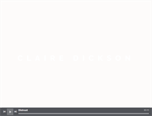 Tablet Screenshot of clairedicksonmusic.com